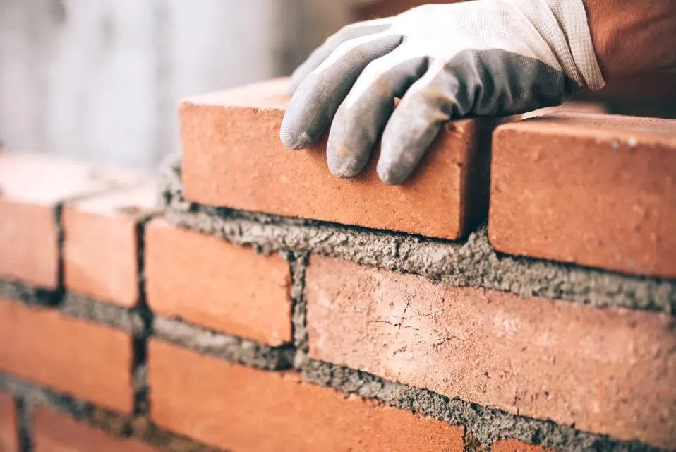 Hand Building Brick Wall